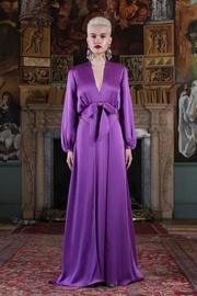  Satin Crepe-back Gown
