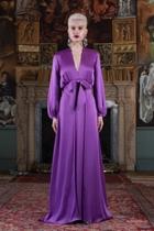  Satin Crepe-back Gown
