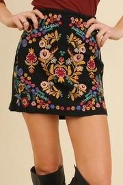  Embroidered Mini Skirt