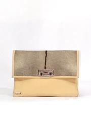  Yellow Leather Isabel Clutch