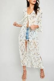  Floral Tie-front Cover-up