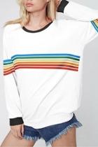  Rainbow Stripe Top