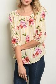  White Yellow Blouse