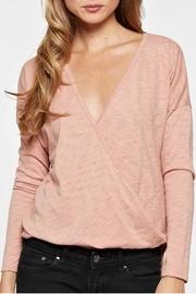  Long Sleep Wrap Top