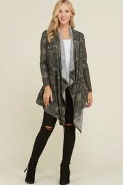  Camo Waterfall Cardigan