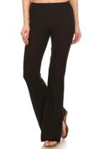  Solid Flare Pants