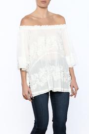  Floral Applique Blouse