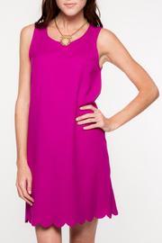  Scalloped Hemline Dress