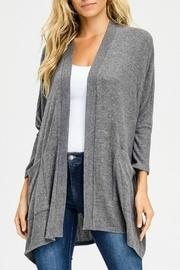  Charcoal Pocketed Cardigan