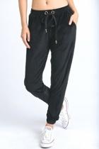  Velour Drawstring Jogger