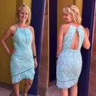  Blue Cutout Dress