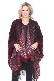  Abstract Fringe Ruana