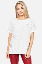  Crystalized Stripe Tee