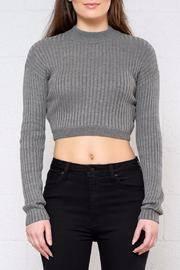  Rib Cropped Sweater