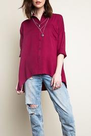  Oversized Chain-back Blouse