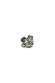  Druzy Triple Ring