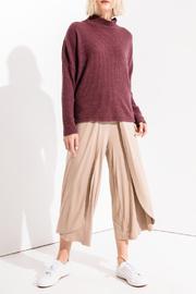  Waffle Thermal Mock Neck Top
