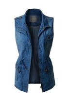  Sleeveless Denim Vest