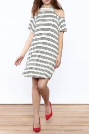 Striped Cold Sholder Dress