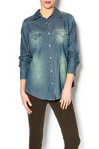  Denim Stitch Top