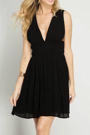  Low V Neck Dress