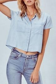 Denim Cropped Shirt