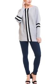  Stripe Front Sweater