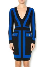  Blue Black Knit Dress