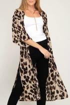  Leopard Print Duster