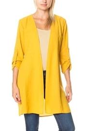  Mustard Long Cardigan