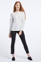  Cable Stud Sweater