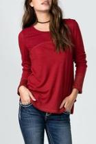  Burgundy Knit Top