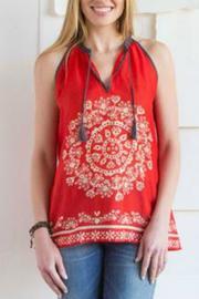  Sleeveless Tassel Tunic