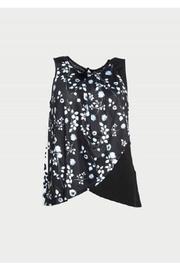  Floral Black/white Top