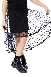  Hi-low Mesh Skirt