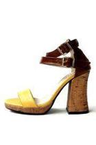  Yellow Leather Sandal