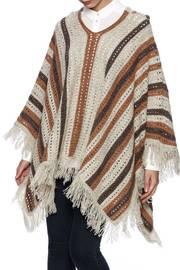  Camel Fringe Poncho