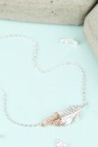  Dipped Feather Necklace
