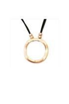  Large Gold-circle Necklace