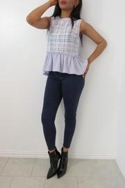  Periwinkle Peplum Top