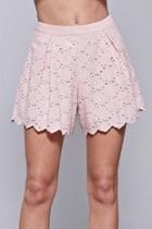  Embroidered Lace Shorts