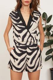  Zebra Tuxedo Romper