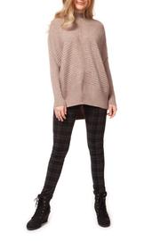  Mock Neck Dolman Sleeve Sweater