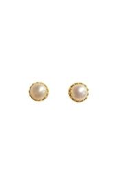  Pearl Crown Studs