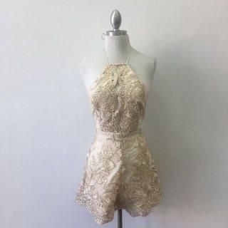  Embroidered White Romper