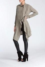  One-button Wrap Cardigan