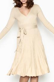 Metallic Sweater Dress