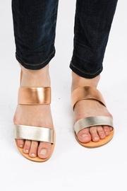  Metallic Strap Sandal