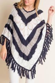  Chevron Stripe Poncho