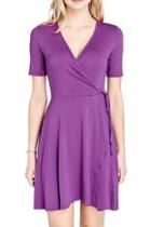  Purple Wrap Dress